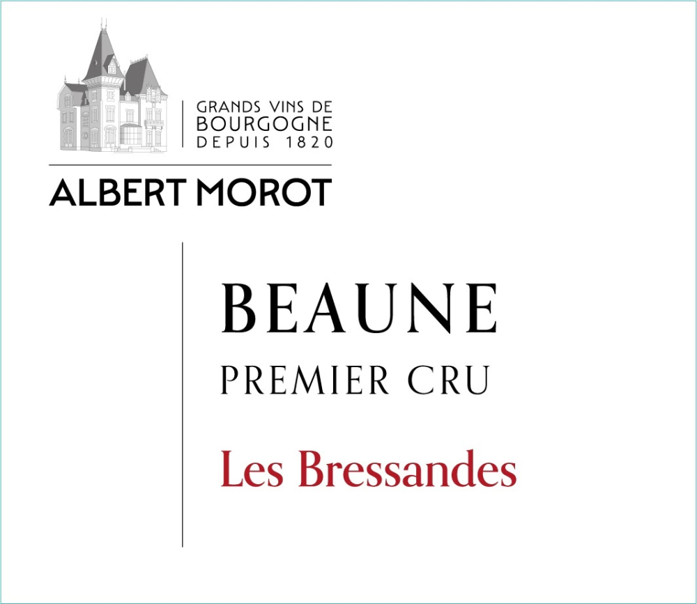 etiquette - Domaine Albert Morot - Beaune 1er cru Les Bressandes