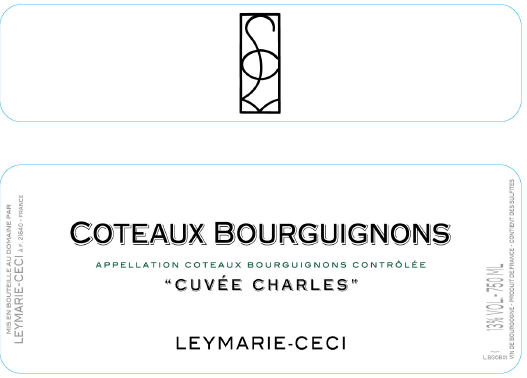 etiquette - Domaine Leymarie-Ceci - Coteaux Bourguignons blanc cuvée Charles