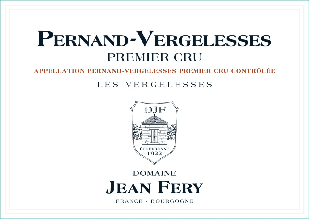 etiquette - Domaine FERY Jean - Pernand Vergelesses 1er Cru Les Vergelesses