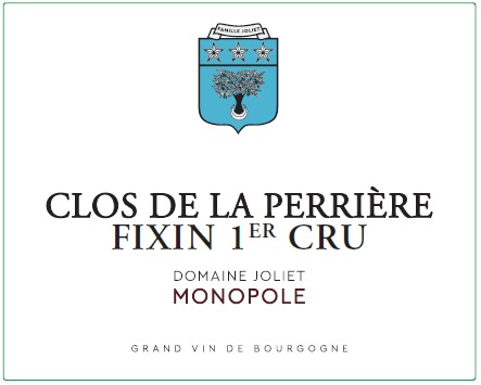 etiquette - Clos de la Perrière - Domaine Joliet - Fixin 1er Cru Clos de la Perrière MONOPOLE blanc