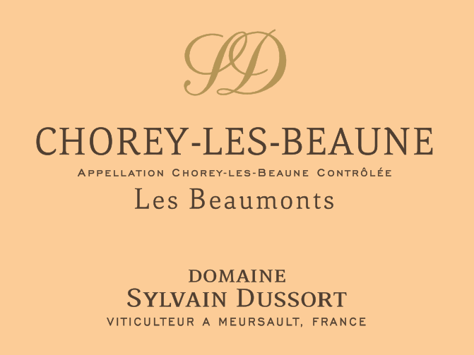 etiquette - Domaine Dussort Sylvain - Chorey Les Beaune Les Beaumonts