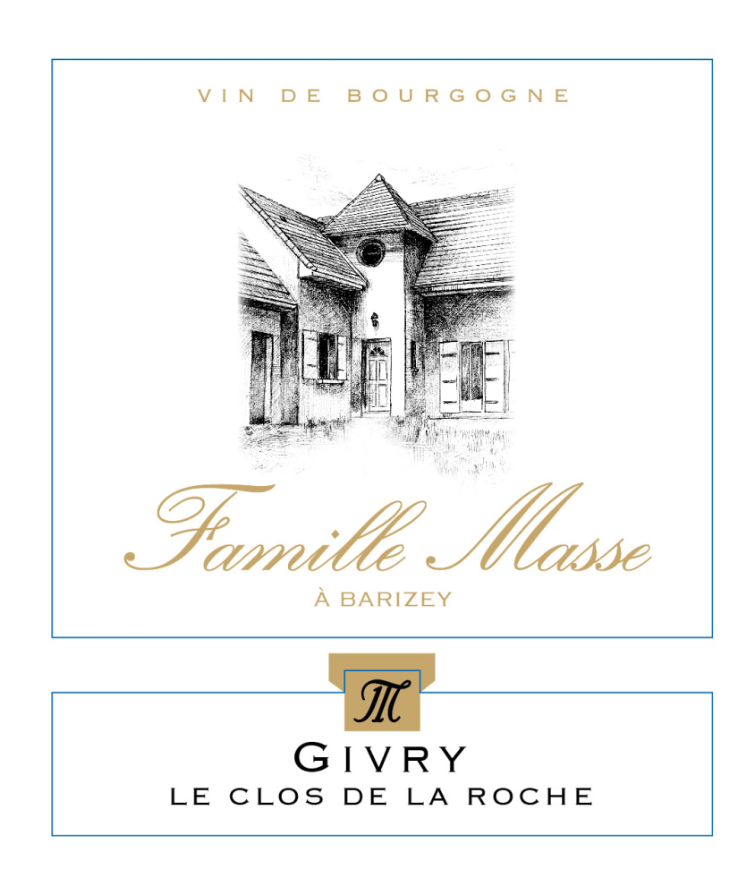 etiquette - Domaine Masse - Givry Le Clos de la Roche