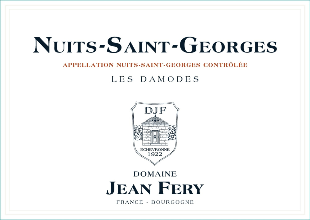 etiquette - Domaine FERY Jean - Nuits Saint Georges Les Damodes