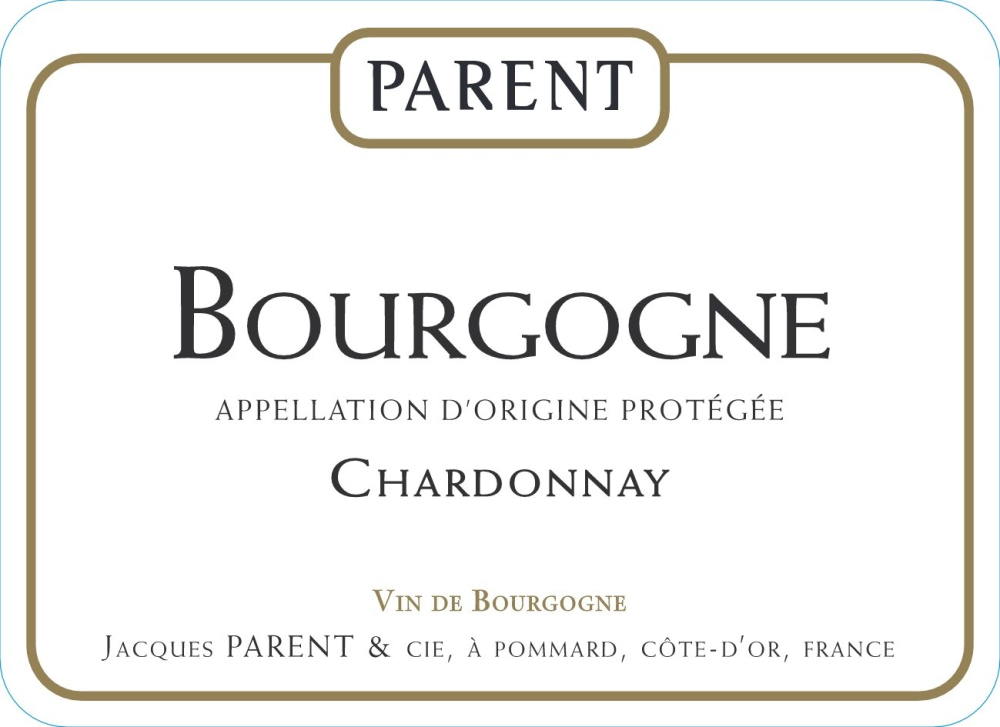 etiquette - Domaine Parent - Bourgogne Chardonnay