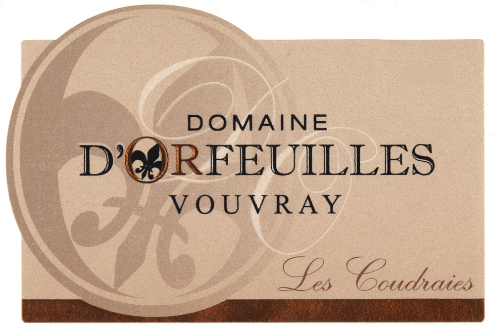 etiquette - Domaine d'Orfeuilles - Vouvray Demi-Sec "Les Coudraies"