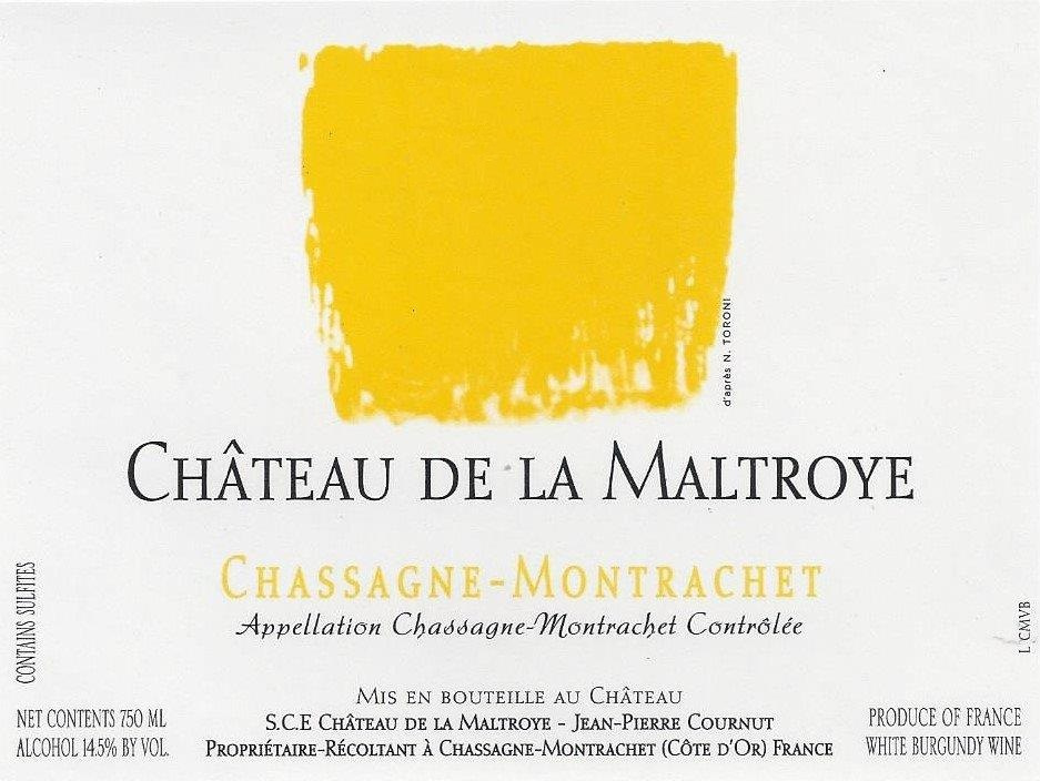 etiquette - Château de La Maltroye - Chassagne-Montrachet Blanc