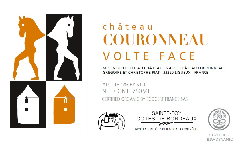 etiquette - Château Couronneau - Bordeaux Volte-Face