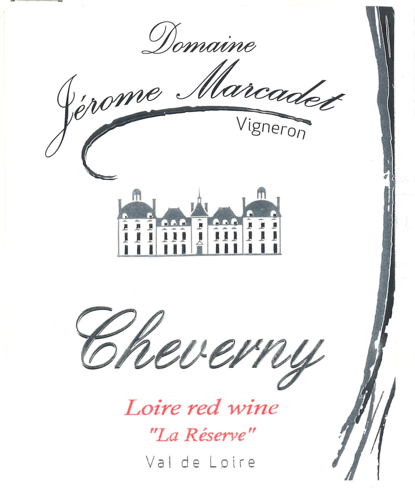 etiquette - Domaine Marcadet Jérôme - Cheverny La Réserve