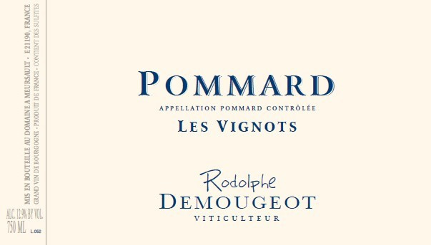 etiquette - Domaine Demougeot Rodolphe - Pommard "Les Vignots"